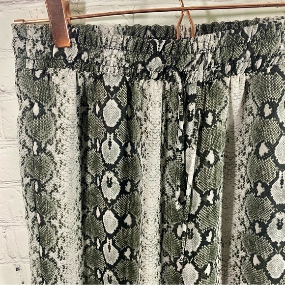 Show Me Your Mumu Snake Print Wide Leg Sheer Pants S - Picture 3 of 11